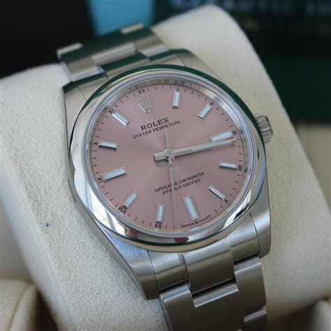 rolex oyster perpetual 34 pink